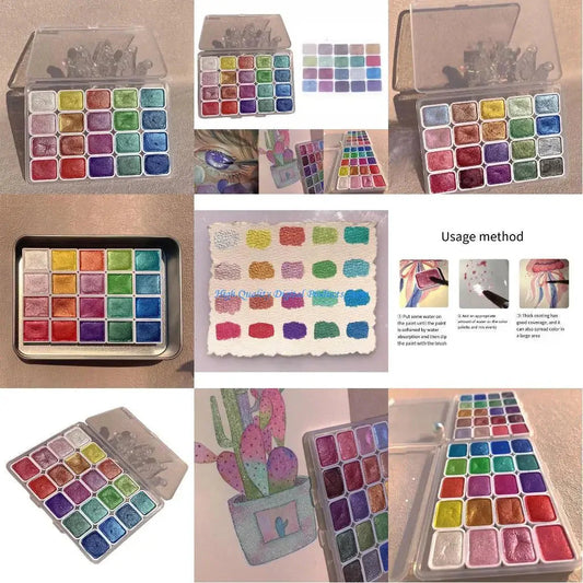 U2JE Professional Watercolor Paints Artist Art Set for Beginner Art Painting Art