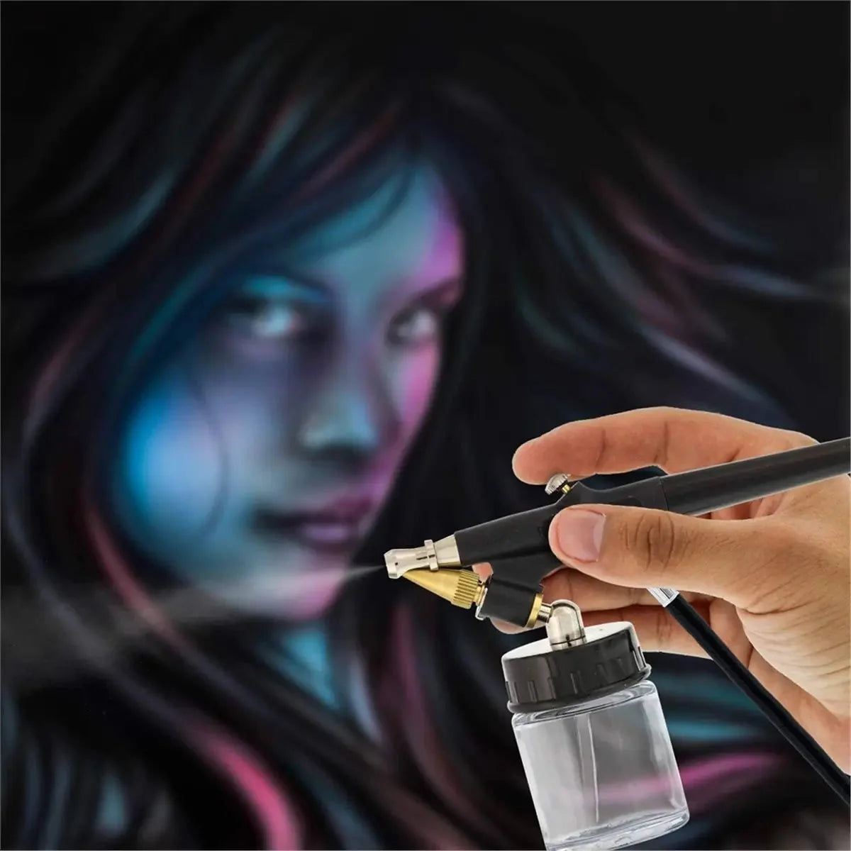 SOFT-Art Painting Airbrush Furniture Coloring And Repair Airbrush Spraying Paint Mini Airbrush
