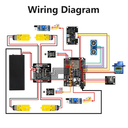 ESP32 Smart Robot Car Kit  Remote Control Car for Arduino Programming Project STEM Education Science Coding Kit