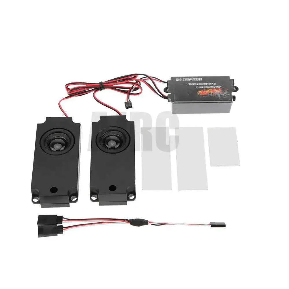 RC Car 2nd Generation Motor Sound Simulator Set Remote Control Car 10 Effect Sound Engine Simulation Module Speakers 2