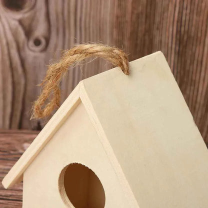 Wooden Birdhouse, Outdoor Garden Hanging Bird Nest, Wall Mounted Bird House, Wooden Hummingbird Box House, Bird Supplies