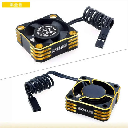 ROCKET-RC 25/30/35/40/50mm V2 Metal Cooling Fan 32000/28000/21000/16000/10000RPM for 1/8 1/10 1/12 RC Car 540/550/3650 Motor ESC
