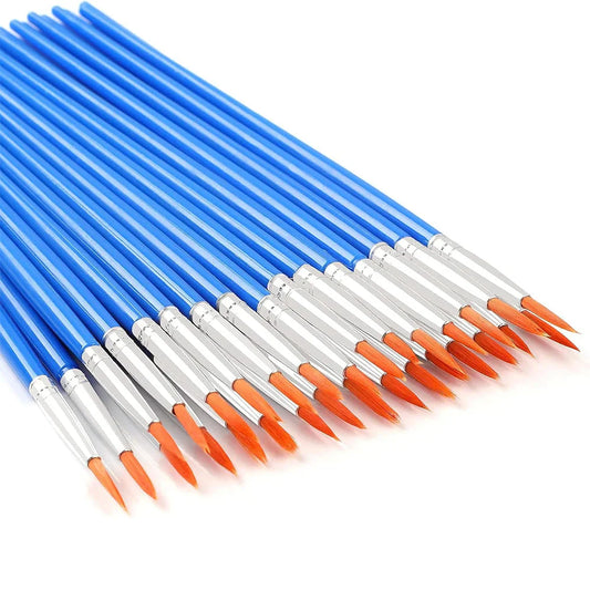 30Pcs Paint Brushes Small for Students - Fine Detail Set for Classroom, Model, Canvas, Face, Nail Art, Acrylic, Watercolor, and