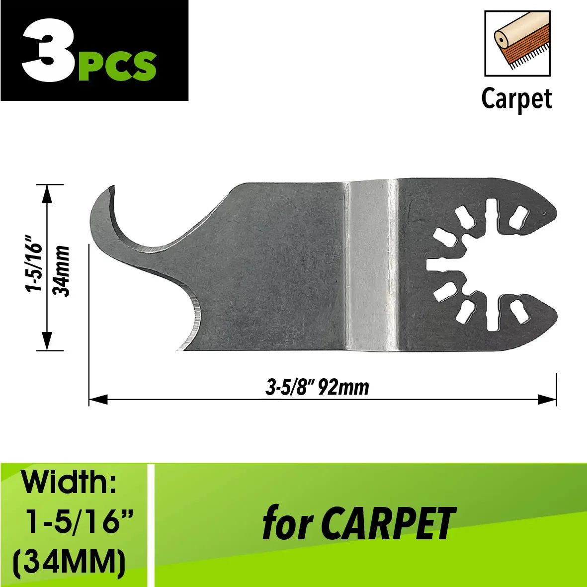 Oscillating Saw Blades Kit，Multitool Blades - Compatible with Milwaukee Dewalt  Worx Skil AEG Ryobi