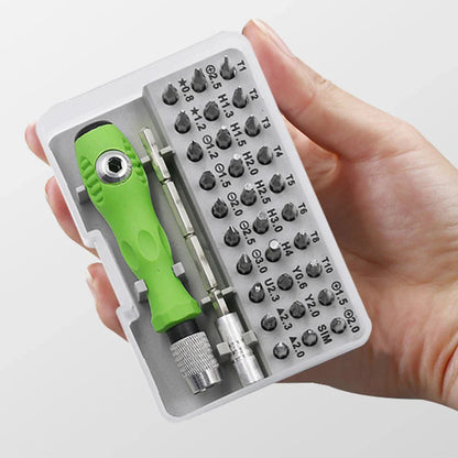 32 In 1 Precision Screwdriver Combination Multifunctional Magnetic Driver Bits Set Portable for Phone Laptop Computer