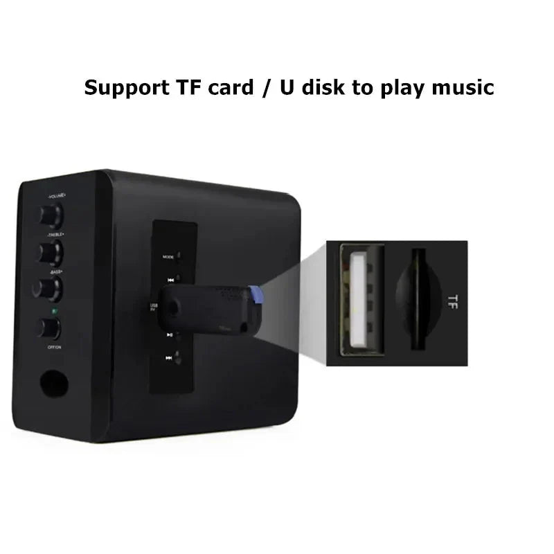 New Universal Full Range 3D PC Speaker Box Bar Stereo Bass Cannon DJ Music Computer Speakers USB for Laptop Telephone TV