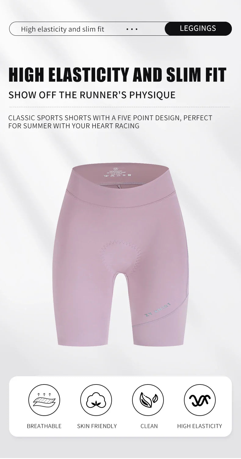 ZYKNIGT Women's Pro Summer Cycling Bib Shorts - High-Performance Free-Cut Hems & Breathable Quick-Dry Compression