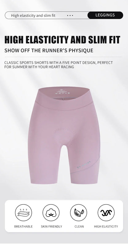 ZYKNIGT Women's Pro Summer Cycling Bib Shorts - High-Performance Free-Cut Hems & Breathable Quick-Dry Compression