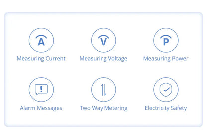 Smart 3-Phase 4-Wire WiFi Power Monitor 63A - Bidirectional Solar Energy Meter with Tuya App Control & Real-Time Analytics