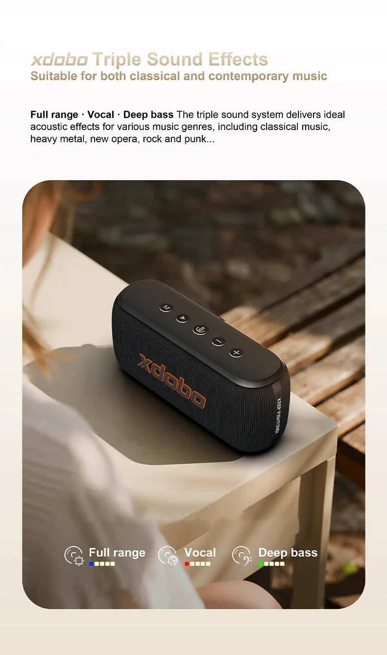 60W Soundbar XDOBO X8IV Subwoofer Speaker 8000mAh Deep Bass Outdoor Smart Phone TV Home Cinema Loudspeaker With Alloy Design