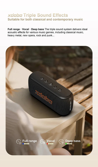 60W Soundbar XDOBO X8IV Subwoofer Speaker 8000mAh Deep Bass Outdoor Smart Phone TV Home Cinema Loudspeaker With Alloy Design