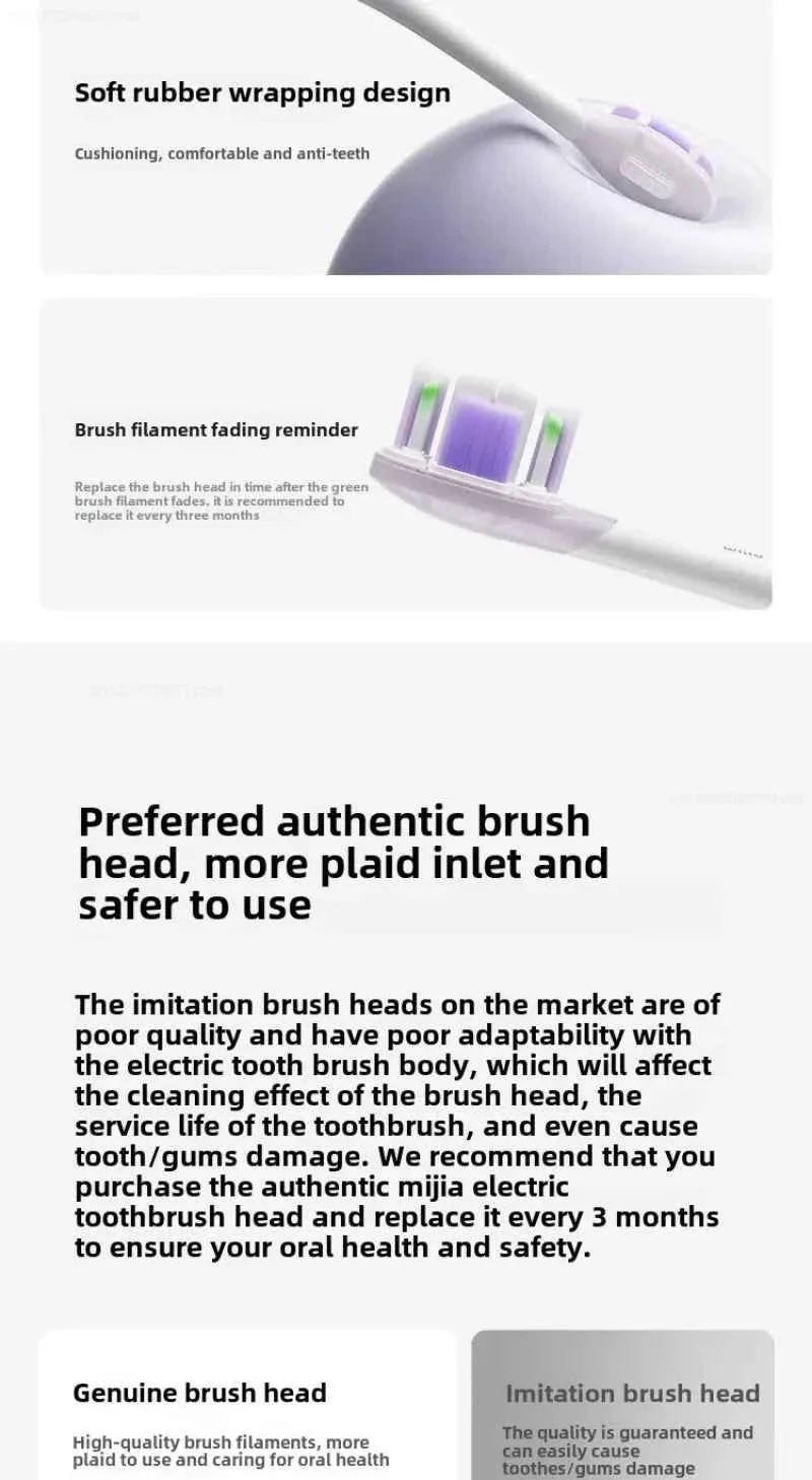 Mijia Sonic Sweep Vibration Electric Toothbrush Pro Intelligent Tooth Surface Recognition Digital Display Reminder
