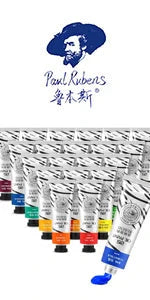 Paul Rubens Oil Paint 20 Colors 50ml Professional Oil Based Paint High Saturation Creamy Texture for Artists Beginners