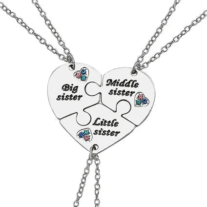 New Best Friends Necklace For Women Girls Broken Heart Puzzle Musical Note Pendant Necklaces BFF Friendship Forever Jewelry Gift