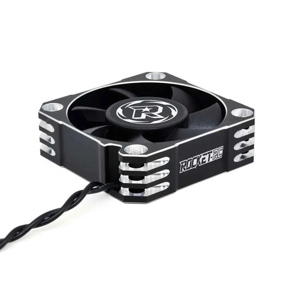 ROCKET-RC 25/30/35/40/50mm V2 Metal Cooling Fan 32000/28000/21000/16000/10000RPM for 1/8 1/10 1/12 RC Car 540/550/3650 Motor ESC