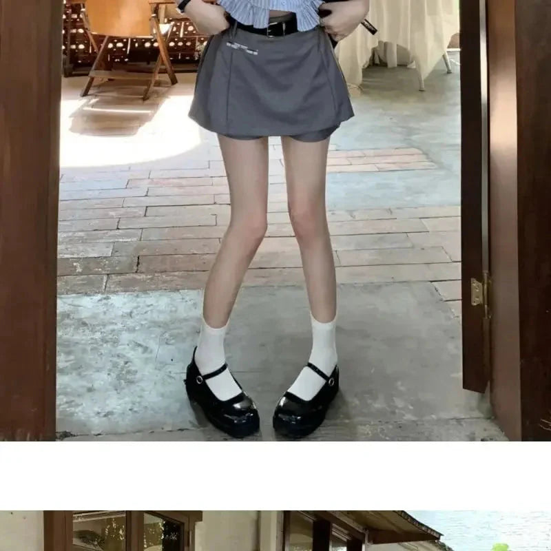 Bow-rinked Striped Shirt for Women Summer French Sweet and Spicy Puff Sleeve Shirt Short Short Sleeve Top