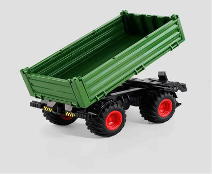 RC Farm Tractors Car 1/24 Radio Controlled Cars and Trucks 2.4G with Light Simulated Engineering Truck Model Toys for Children