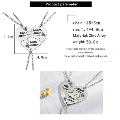 New Best Friends Necklace For Women Girls Broken Heart Puzzle Musical Note Pendant Necklaces BFF Friendship Forever Jewelry Gift
