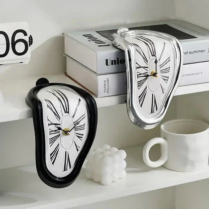 Novel Salvador Dali Style Melting Distorted Surreal Wall Clock
