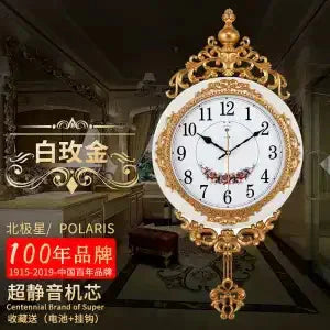 Large Luxury Gold Wall Clock Living Room Silent Creative Swing Wall watches Bedroom Quartz Clocks Wall Home Decor
