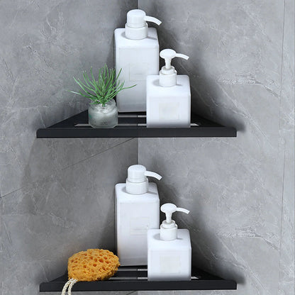 Bathroom Shelf Corner Shower Shelf No Drilling 304 Stainless Steel Corner Organizer Storage Heavy-Duty Hollow Shampoo Rack