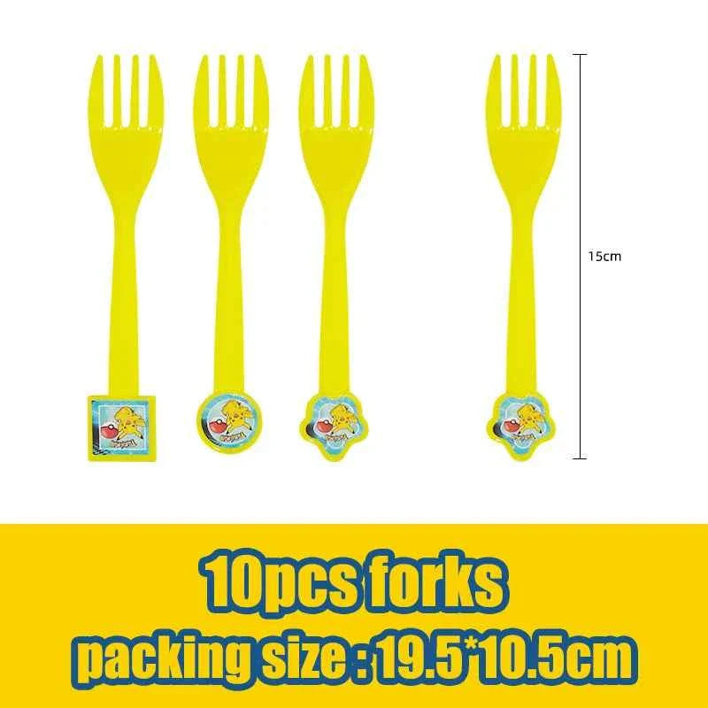 Pokemon Birthday Party Decorations Paper Tableware Plates Napkins Cups Pikachu Birthday Tablecloth Party Supplies Children Gifts