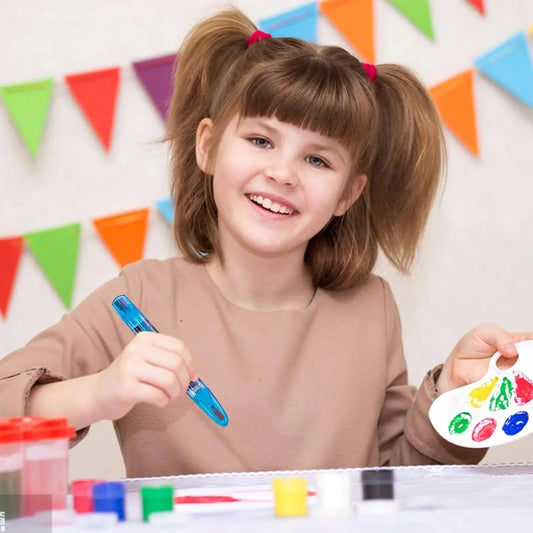 Art Pens for Drawing 4pcs Colorful Safe Paint Marker Paint Pens Permanent Markers Wax Crayons Replaceable Odorless Paint Marker