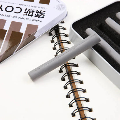 4 Pcs/box Sketch Charcoal Water-soluble Sketching Dry Materials Charcoal Brushes Charcoal Strips Art Painting Supplies