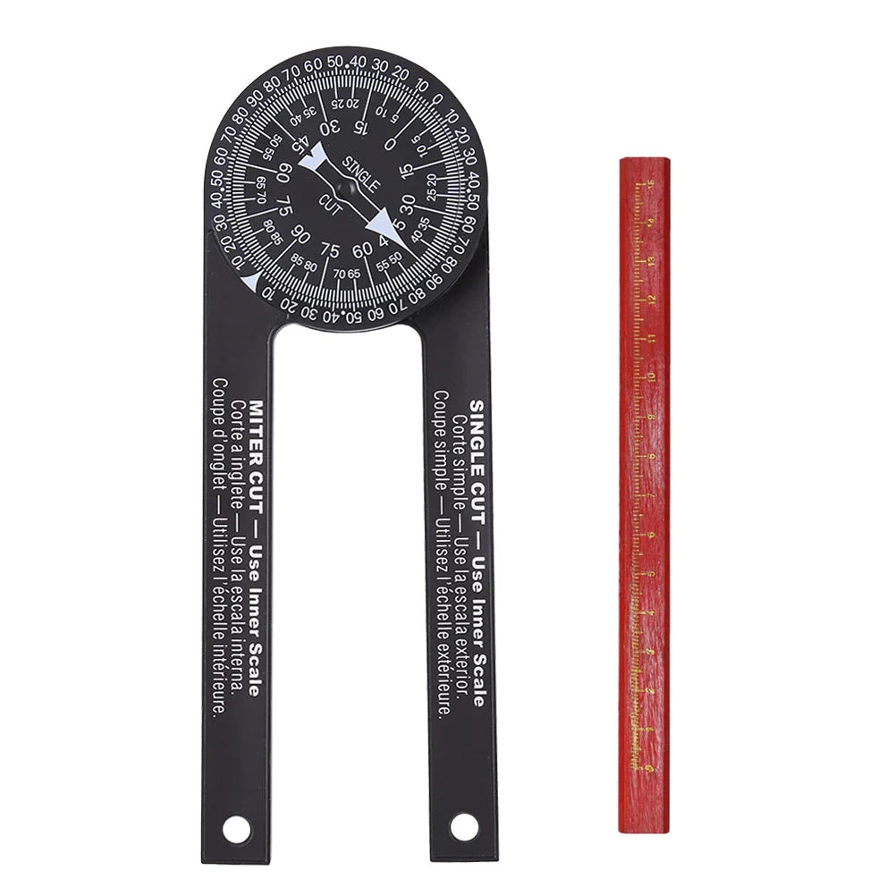 Professional Miter Saw Protractor Angle Finder Precision Miter Angle Finder for Carpenters Plumbers Bevel Protractor Woodworking