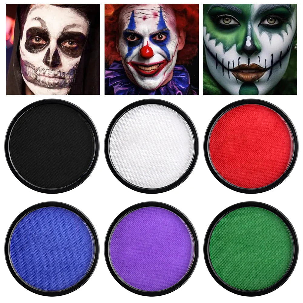 Face body Painting waterproof 6 colors Water Based Nontoxic Body Art kids Festival Fancy Dress Paint Body & Face Paint make up
