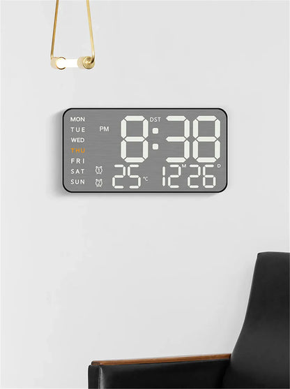Mirror Brushed Finish Wall Clock Premium Modern Home Wall Clock