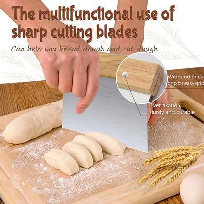 Sourdough Bread Baking Supplies Inclued Sourdough Danish Dough Whisk Bread Lame Scraper Dough Cutter Perfects Gift for Baker
