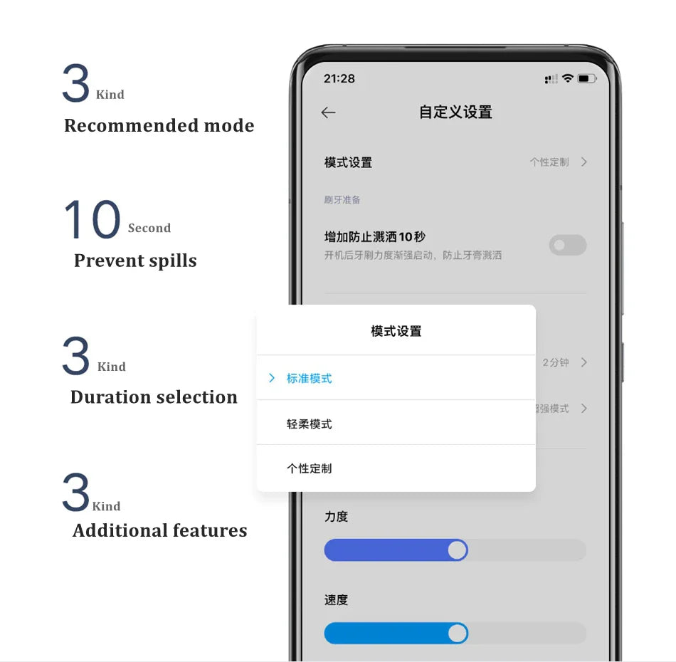 Xiaomi Mijia T700 Sonic Electric Toothbrush - Smart LED Display & Adjustable Intensity - IPX7 Waterproof with Inductive Charging