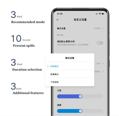 Xiaomi Mijia T700 Sonic Electric Toothbrush - Smart LED Display & Adjustable Intensity - IPX7 Waterproof with Inductive Charging