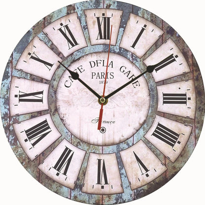 Creative wooden wall clock 30cm MDF density board silent quartz clock