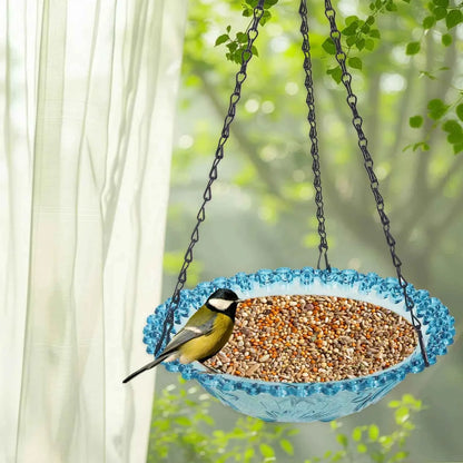 Hanging Bird Bath Hanging Bird-Feeder- Garden BirdBath Tray Wildlife Feeder Plate Water Bowl or Water Bowl for Garden Decoration
