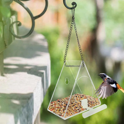 Bird Feeder Foot Feeding Tool Outdoor Bird Feeder Hanging Nut Feeding Multiple Hole Dispenser Holder Food Container