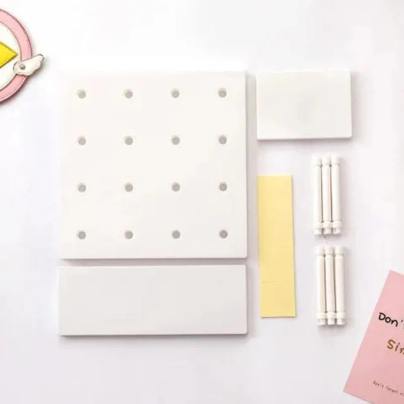 Home Decor Wall Shelves Decoration Hole Board Wall Storage Rack Storage Shelf Kitchen Bedroom Hanging Wall Shelves Wall Decor
