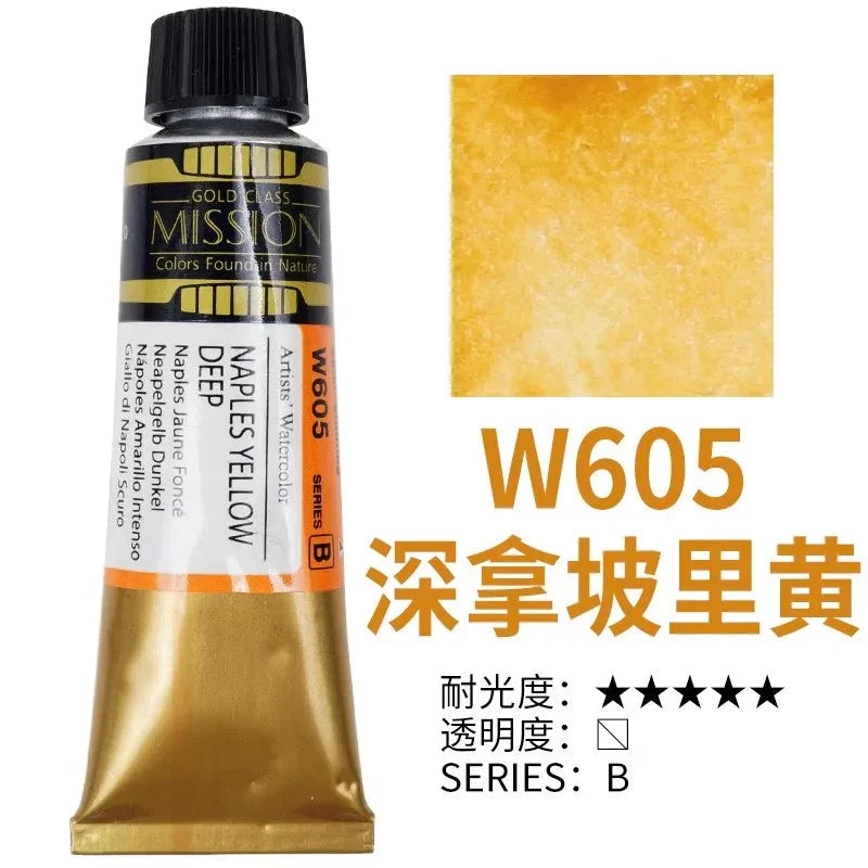 Korea MIJELLO tube watercolor artist 15ml watercolor paint mission series art supplies