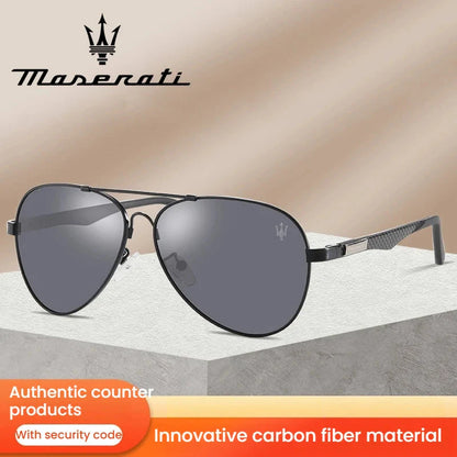 MASERATI Sunglasses New Fashion goggles Stylish Unframed Metal rimmed Shades for Men Women Cool Pose Trendy Design 10785