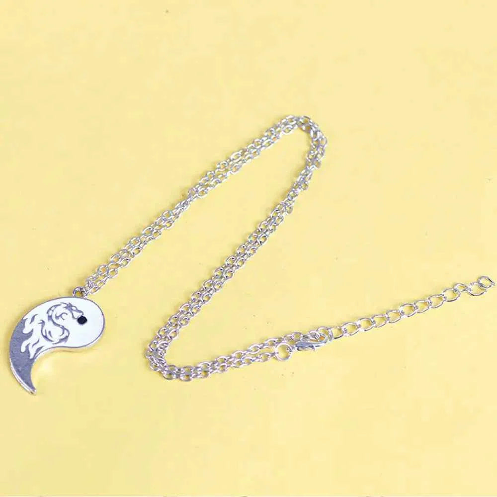 Style For Best Friends Women Fashion Jewelry Lovers Men Couple Necklace Yin Yang Necklace Clavicle chain Gossip Dragon Pendant
