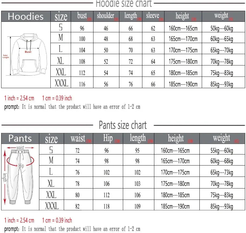 Men's Classic Personalized Fashion Paris Alphabet Stripe Printed Machine Washable Hooded Sweatshirt and Pants Casual Sports Set
