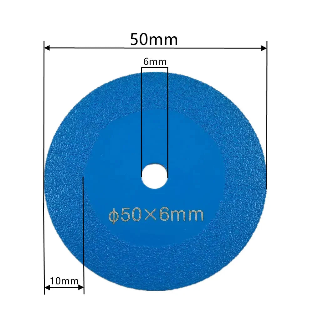 2inch 1-10Pcs Diamond Cutting Disc Glass Jade Crystal Tile Marble Saw Blade Brazed Glass Engraving Round Shank Mini Saw Blade