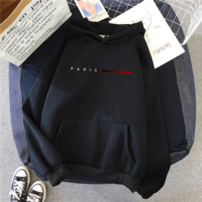Paris Letter Womens Sweatshirts Printed Home Casual Hoodies Sports Pullover Tops Daily High Quality Woman Clothing Autumn Winter