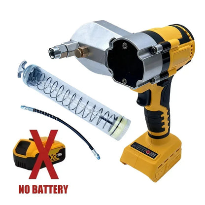 Fit Dewalt Brushless Electric Grease Gun LED Electric Oil Injector Fat Machine Electric Grease Gun Tools For 18V Battery