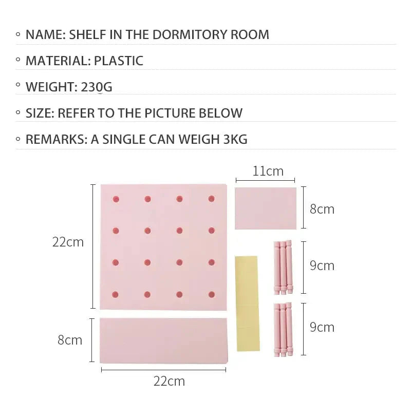Home Decor Wall Shelves Decoration Hole Board Wall Storage Rack Storage Shelf Kitchen Bedroom Hanging Wall Shelves Wall Decor
