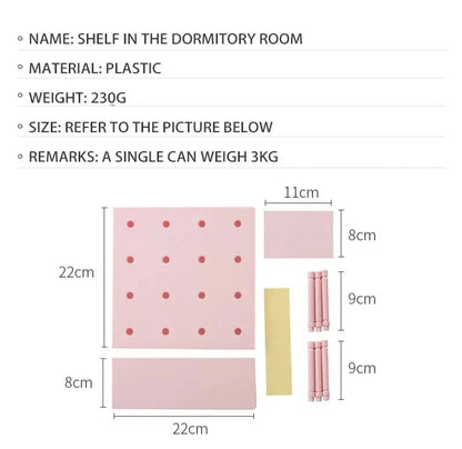 Home Decor Wall Shelves Decoration Hole Board Wall Storage Rack Storage Shelf Kitchen Bedroom Hanging Wall Shelves Wall Decor