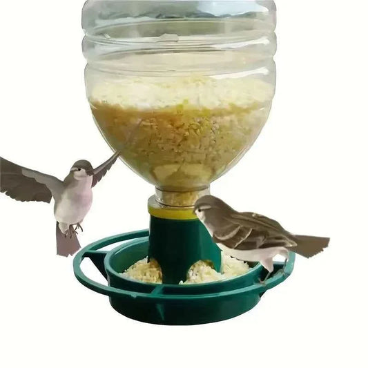 A Homemade Bird Feeder That Doesn'T Require Batteries, Made from PVC Material, Comes with a Hook, Suitable for Outdoor, Garden