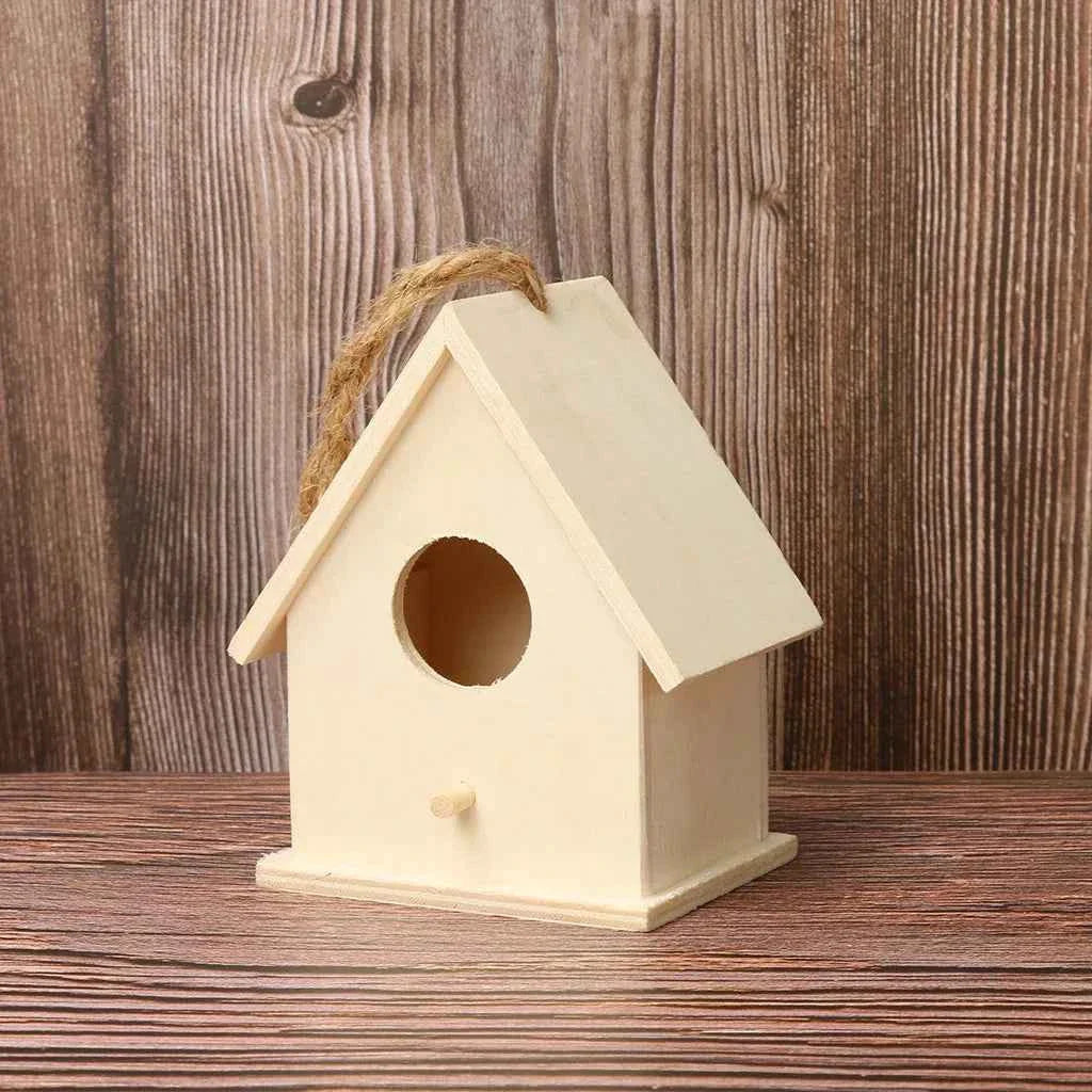 Wooden Birdhouse, Outdoor Garden Hanging Bird Nest, Wall Mounted Bird House, Wooden Hummingbird Box House, Bird Supplies