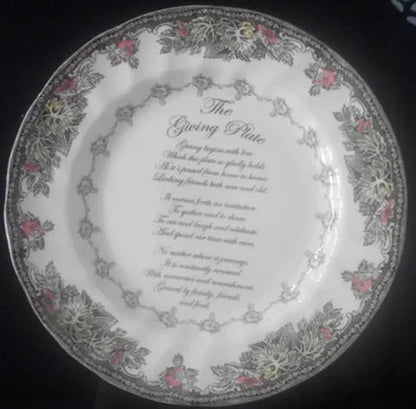 British Friendship Village series, decorative plates, Western food plates